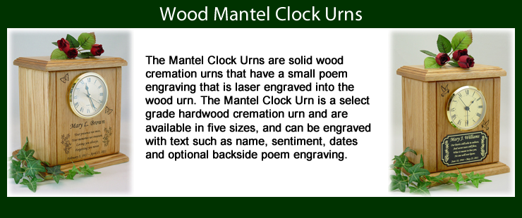 Mantel Clock Urns