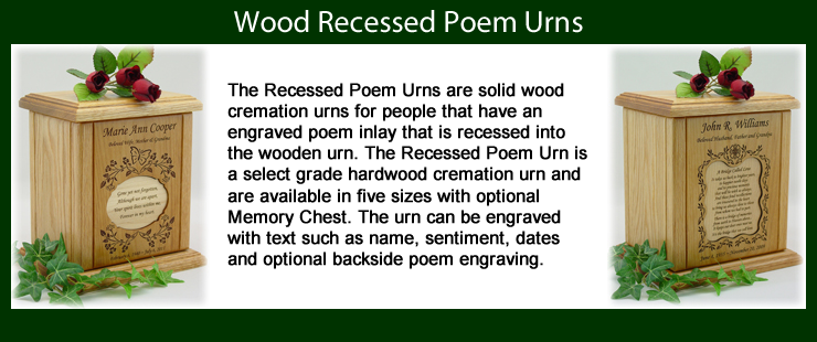 Recessed Poem Urns