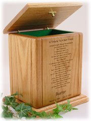 Classic Pet Cremation Urn Memory Chest